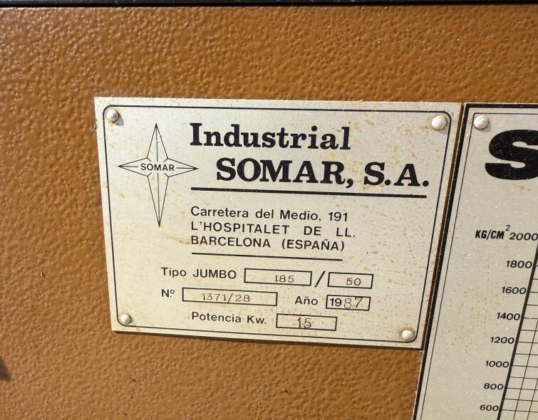 SOMAR MACHINE DE MOULAGE PAR INJECTION PLASTIQUE